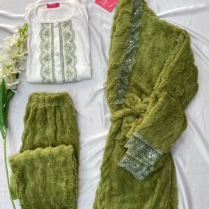 Alternative view of Pyjama 3 pièces élégante REF 3476